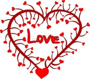 Grafika SVG Wektory Walentynki Serca Love krzew serc do edycji