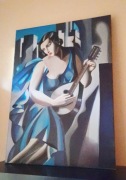 Sprzedam obraz Tamara Łempicka - Kobieta z tamburynem