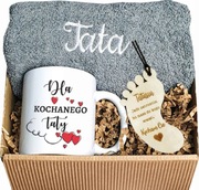 Zestaw Prezentowy dla Taty – Kubek, Ręcznik, Zawieszka 