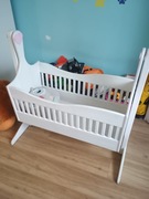 Kołyska dębowa biała 