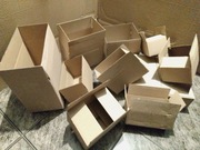 Zestaw używanych kartonów 47 szt. mix