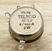 Potencjometr typu SP-1.2 UNITRA TELPOD 4.7 komów - A, 2 W, RETRO
