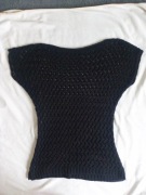 Sweter ażurowy czarny rozm. S/M