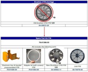 Wentylator skraplacza CARRIER / 76-61386-00