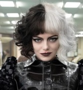 Peruka Syntetyczna Split 35cm | Czarno-Biała z Grzywką | Nowa