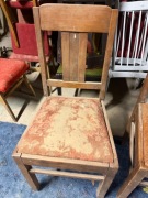2x krzesło drewniane PRL vintage retro tapicerowane komplet