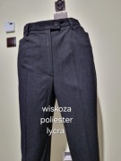 Spodnie szerokie z mankietem ciemny antracyt 