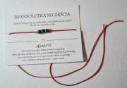Bransoletka szczęścia Wiązana hematyt 