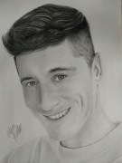 Portret Rysunek Robert Lewandowski 