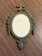 Ciekawa Stara ramka na zdjęcie owalna zdobiona #2