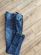 Spodnie chłopięce młodzieżowe158 joggery miękki elastyczny jeans pas72 