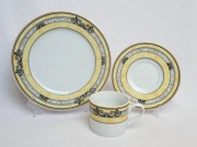 Filiżanka z talerzem i spodkiem Tirschenreuth Bouquet Bavaria