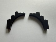 LEGO ŁUK MOSTEK PODPORA 1x5x4 CZARNY 2339 2 szt