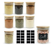 8 Hermetycznych Szklanych Słoików Na Przyprawy 250ml