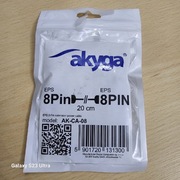 Przedłużacz kabla zasilającego Akyga AK-CA-08 EPS 8pin 0,2m męski - żeński 