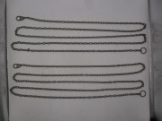 ŁAŃCUCHY DO STAREGO ZEGARA WISZĄCEGO KPL 2X187 CM.