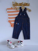 GEORGE body + ogrodniczki - r. 3/6 mies.