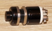 Przycisk bakelitowy monostabilny czarny 3/6 A / 250 V RETRO PRL