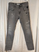 Spodnie dżinsowe szare męskie Replay Anbass