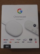 Przystawka Smart TV Google Chromecast 4K - jak nowa