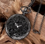 Zegarek kieszonkowy na łańcuszku metalowy