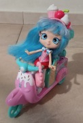 Shopkins Lalka laleczka Shoppies+ skuter+ figurki 