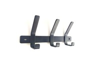 Wieszak ścienny podwójny metalowy na ubrania 30 cm