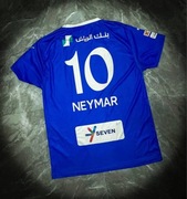 (M) Neymar JR #10 Al-Hilal 2023/24 Nowa Domowa Niebieska Koszulka Piłkarska