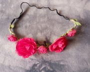 wianek do włosów opaska kwiaty