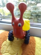 Stara zabawka Prl figurka Zezol Zezolek Ślimak 