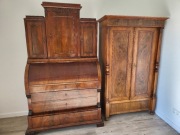 Biedermeier - sekretarzyk i szafa.