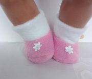 Buciki polarowe dla lalki 40-45 cm