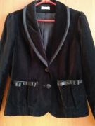 MARYNARKA DAMSKA ŻAKIET ORSAY czarny aksamit roz. 36 S