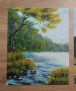 WYPRZEDAŻ KOLEKCJI - ZESTAW MALOWANYCH OBRAZÓW - BARWNE PEJZAŻE NA PREZENT