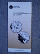 Folder do monety z serii Wielcy Ekonomiści EDWARD TAYLOR wersja polska 
