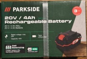 Nowy Akumulator Bateria Parkside 20V 4Ah X20V Team | Z Lidla, Zaplombowany