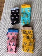 Leostep 4 pary podkolanówek kompresyjnych 15-25 mmHg S/M kolorowych unisex 