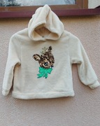 bluza polarek świąteczna 110 h&m z kapturem