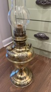 Stara mosiężna lampa naftowa Antyk 9