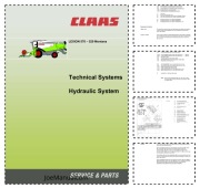 Claas Lexion 570 520 Montana Instrukcja serwisowa sys hydraulicznych