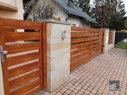 Ogrodzenie z paneli drewnianych 