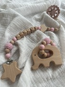 Zestaw zawieszka do smoczka + gryzak