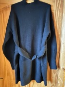 & Other Stories sweter czarny /M/L/ wełna pasek