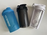 Zestaw 3 shakery BPA Free 500ml BioTechUSA Bidon Clearly z kulką szejker