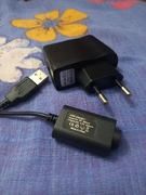 Adapter AC/DC 100-240V, 50/60Hz+ ładowarka usb do e-papierosa z gwintem 510