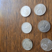 Monety 1- rublowe dawnego ZSRR 6 sztuk