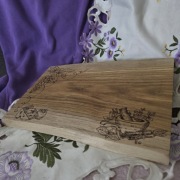 Deska Dębowa do Serwowania Wino Ser Rękodzieło Duża 30cm