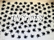 Zestaw 100 sztuk pająków. Druk 3D. Stwórz upiorną atmosferę na Halloween!