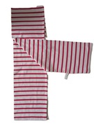 ModAS ciepły podwójny szalik w paski 138x20cm