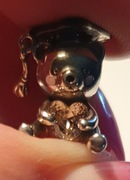 Charm's Misio z serduszkiem  srebro. 